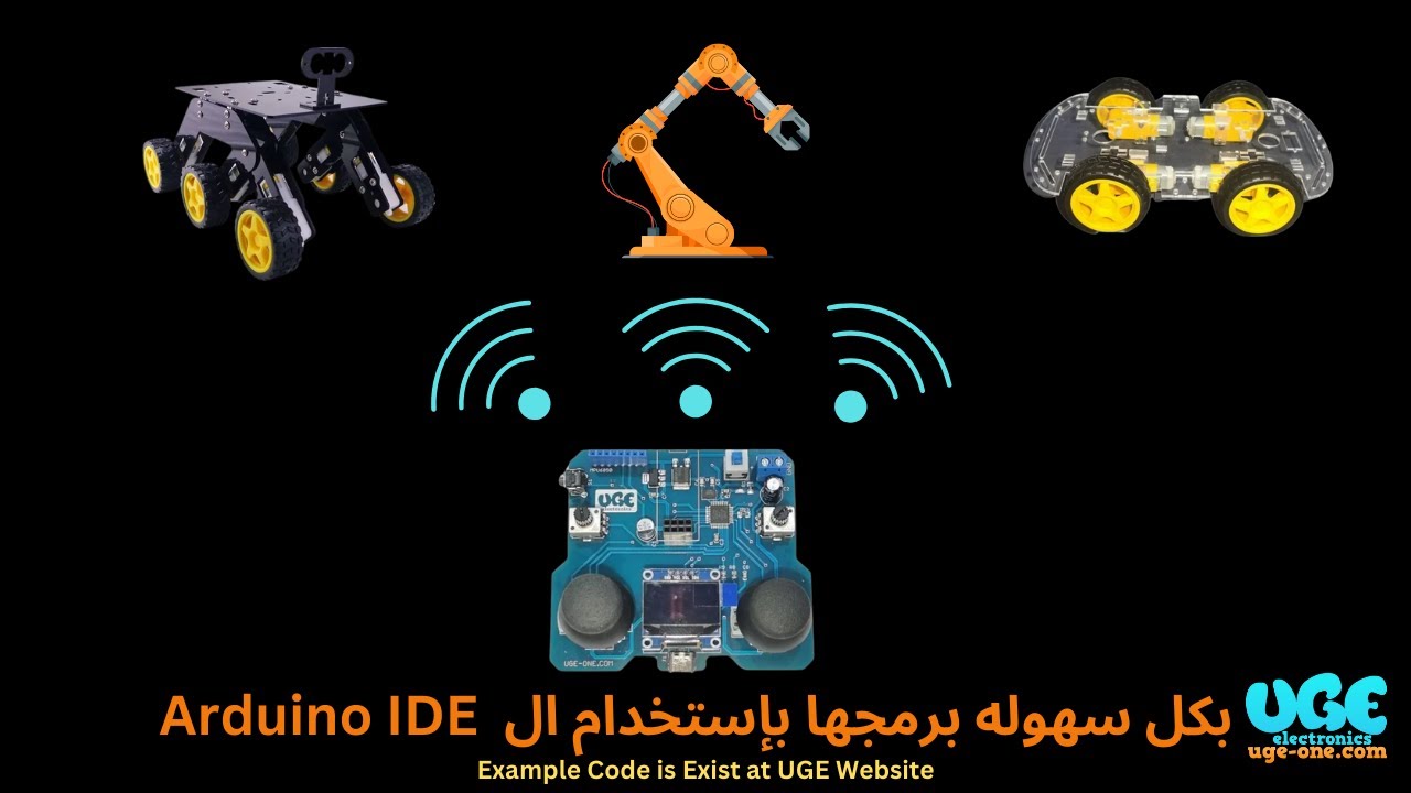 DIY NRF24L01 Arduino RC Remote Radio Transmitter with Pre-Programmed SMD ATMEGA328 UGE Electronics