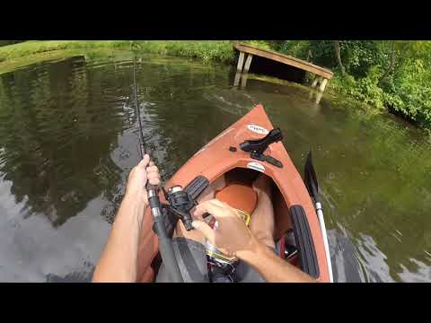 3 Pound Bass in the Kayak on the Shiawassee River