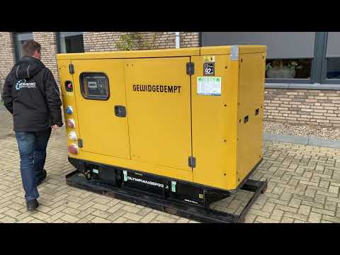 Caterpillar Perkins GEP33 3 33 kVA Supesilent generatorset stocknr 3642