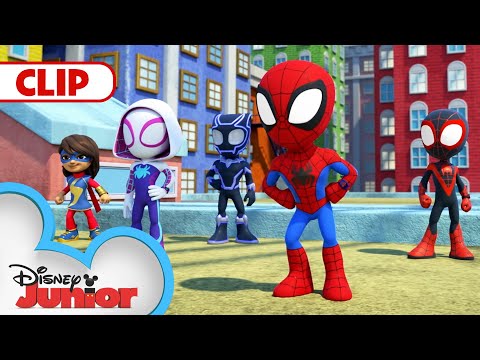Ms. Marvel & Black Panther | Compilation | Marvel's Spidey and his Amazing Friends | @disneyjunior