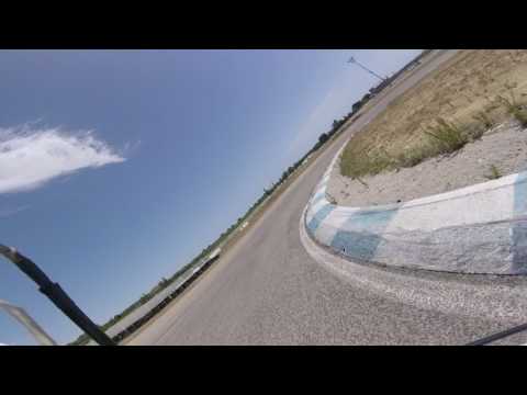 Pit bike motard Ortona on board