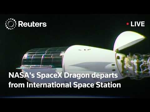 LIVE: NASA's SpaceX Dragon spacecraft departs from space station
