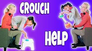Crouched? Fix It with This Simple Reach Down & Stand Up Exercise 👧🏽💪🏽 | Moderate CP PT #58