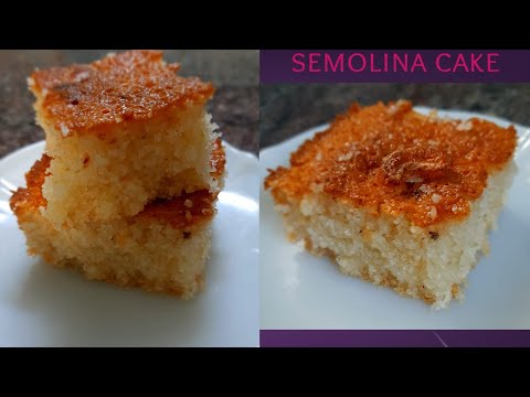 SEMOLINA CAKE |NO EGG MILK AND BUTTER RAVA CAKE #suji #egglesscake #cakerecipe
