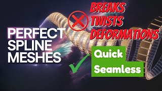 How To Make Perfect Spline Meshes | Unreal Engine 5