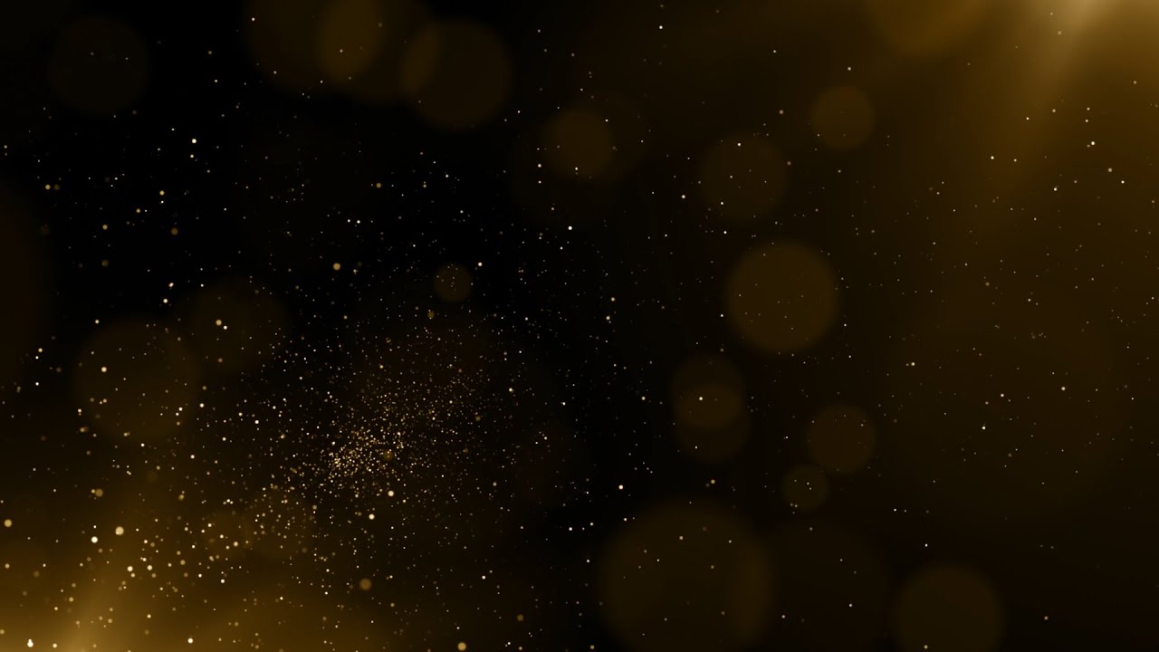 Golden Dust Particles Animation Background video | 4K Gold Dust
