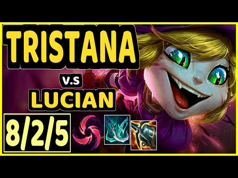 TRISTANA vs LUCIAN - 8/2/5 KDA BOTTOM ADC GAMEPLAY - KR Ranked DIAMOND