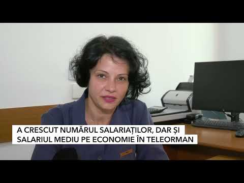 A CRESCUT NUMĂRUL SALARIAȚILOR, DAR ȘI SALARIUL MEDIU PE ECONOMIE ÎN TELEORMAN