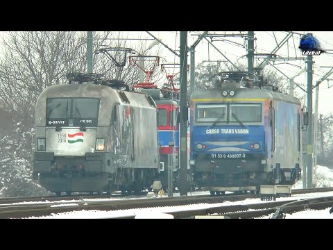 Trenuri & Activitate Feroviară 🚊🚂☃ Trains & Rail Activity in Gara Curtici Station - 14 January 2022