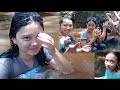 Bathing In A River With Lots Of Fish Dayak Girl