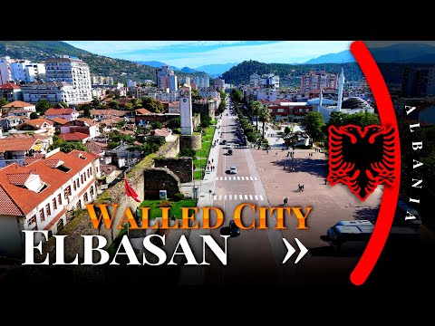 Elbasan, Albania 🇦🇱 | 4K Drone & Walking Tour: Castle Gate, Walled City & City Life | Directory