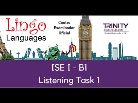 ISE I - Trinity  Listening Task 1 (Questions / Answers)