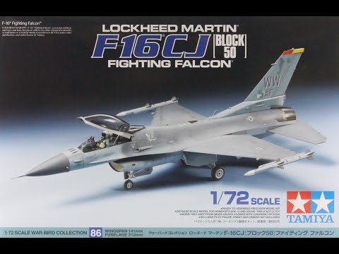 Lockheed Martin® F-16 CJ [BLOCK50] Fighting Falcon : Tamiya : 1/72 Scale : In Box Review