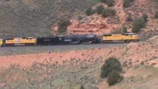 preview picture of video 'Union Pacific Big Boy 4014 Through Evanston & Green River, WY'