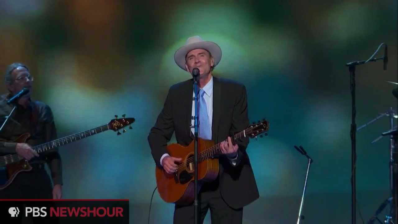 Singer/Songwriter James Taylor Performs at Democratic National Convention