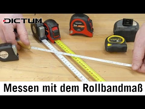 Tipps zum Messen mit dem Rollbandmaß, Maßband, Rollmeter, Bandmaß etc.