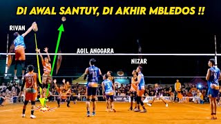 Download lagu JOSS‼️ RIVAN KELUARKAN SPIKE MBLEDOS BAWAH NET, PENONTON LANGSUNG HISTERIS 🔥 mp3