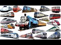 TRAINS For Kids | Learn Railway Name English | Tram, Submarine, Train, Thomas train - Vehicle Name