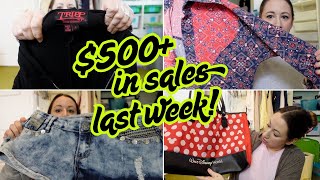 Best Week of Sales as a New Reseller | Poshmark Ebay Mercari depop Curtsy