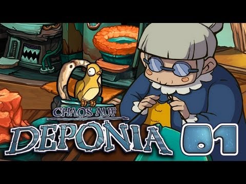 Let's Play Chaos auf Deponia #001 [Deutsch] [HD+] - Oma Utz liebt ihren Pieps