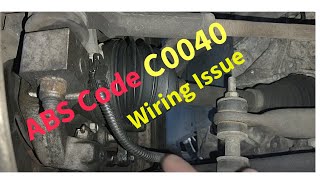 ABS Code C0040, Circuit issue, Wiring Issue, ABS Fixed, Anti Lock Brake