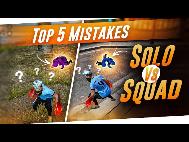 5 mistakes Free Fire players make in Solo vs Squad situations in BR mode
