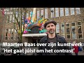 De meningen over het kleurrijke kunstwerk boven de bieb zijn verdeeld | RTV Utrecht