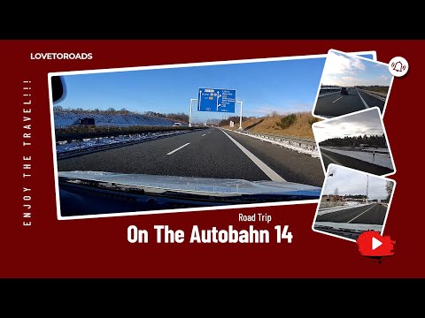 Road Trip - Driving on the Autobahn 14 in Germany [FULL HD|2K|NATURAL SOUND]