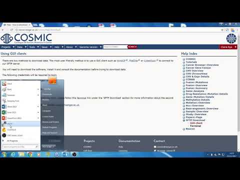 COSMIC Download via command line tutorial
