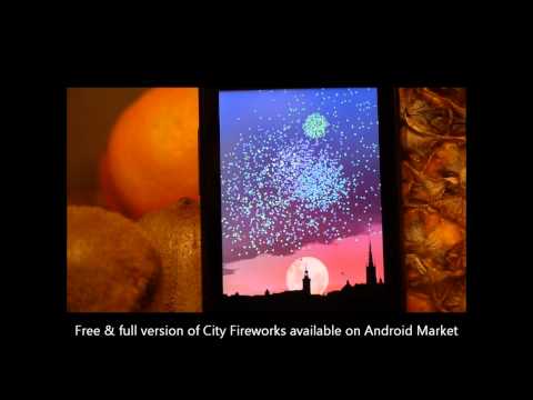 City Fireworks Live Wallpaper Video