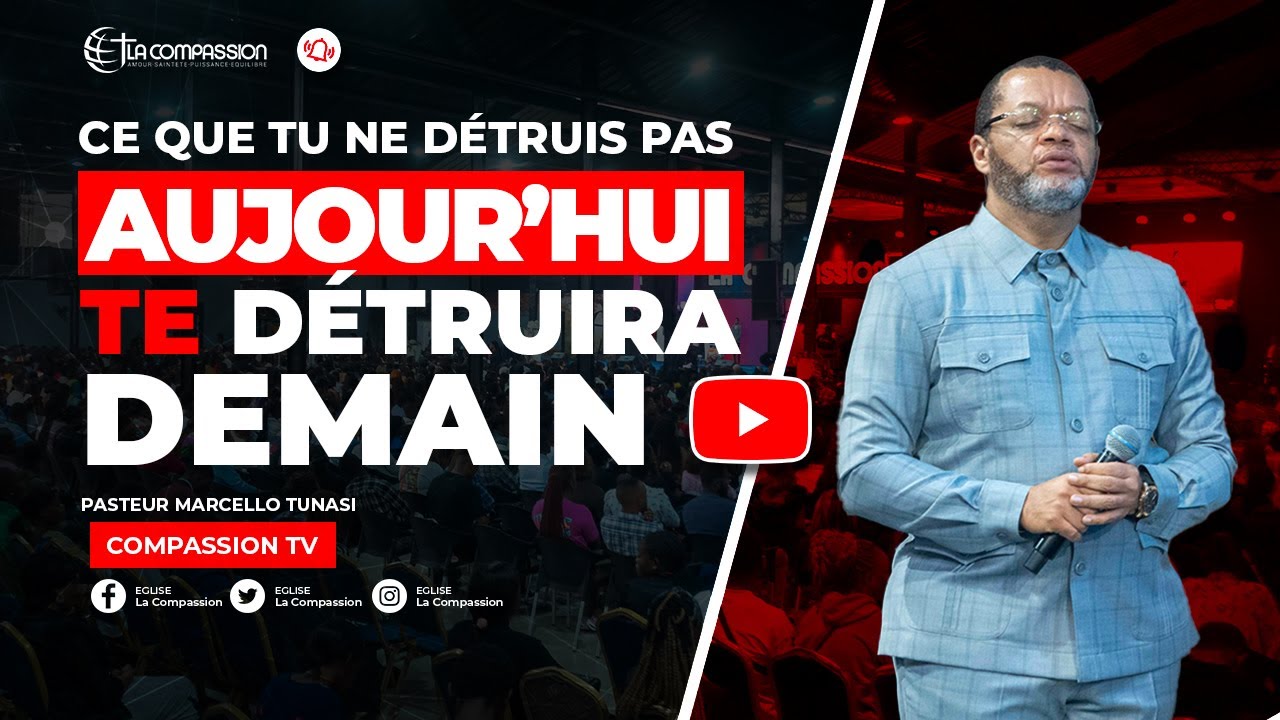 CE QUE TU NE DÉTRUIS PAS AUJOURD'HUI TE DÉTRUIRA DEMAIN - PAST MARCELLO TUNASI - DIM 15 SEPT 2024