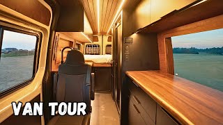 LUXURY Hunting & Fishing Van Lifers DREAM - Walnut Finish with 2 Fridges