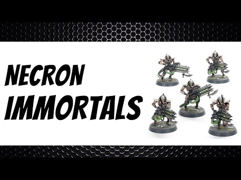 Necron IMMORTALS Review / Tactics  - 9th Edition Codex - Warhammer 40k