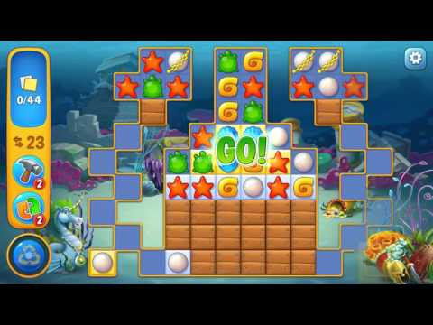 Fishdom level 34 Gameplay (iOS Android)