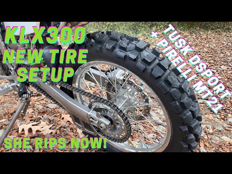 KLX300 ACTUALLY RIPS TRAILS  NOW - New Tire Setup (Tusk DSport, Pirelli MT21 COMBO)
