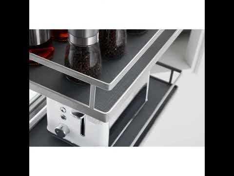 Mdf modern kitchen magic corner organizer, base mounted