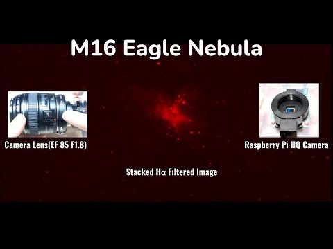 M16, Eagle nebula by Raspberry pi HQ Camera/ラズパイHQカメラでわし星雲