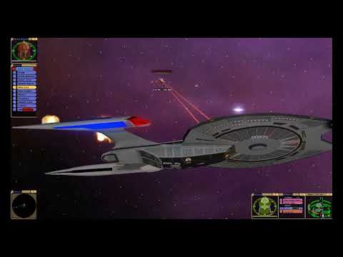 Star Trek Bridge Commander U.S.S. Lionheart vs. Canon Enterprise F