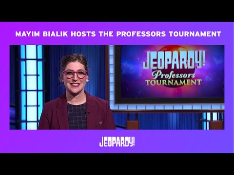 Mayim Bialik Celebrates Academia and the Professors Tournament | JEOPARDY!