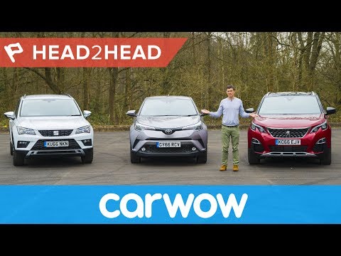 Toyota C-HR vs Peugeot 3008 vs SEAT Ateca - which is the best SUV? | Head2Head