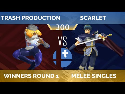 RogaSmash 300: SSBM – Winners R1 — Trash Production (Sheik) vs Scarlet (Marth)