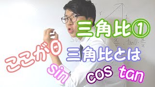【高校数学】三角比①～三角比とは横顔？？～【数学Ⅰ】