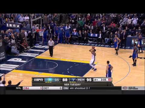 Mike Conley travels against Golden State (12-16-14)