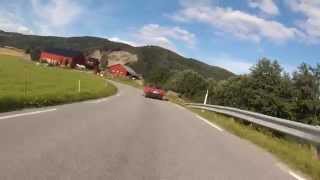 preview picture of video 'Driving motorcycle from Sul to Stiklestad Camping'