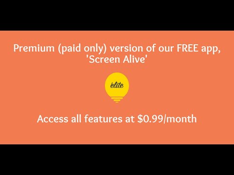 Screen Alive Elite: screen on Video