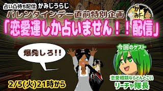 【2019/2/5 21:00～】バレンタインデー直前企画『恋愛運しか占いません配信！！』【初見さん、非VTuber、誰でも凸歓迎！】