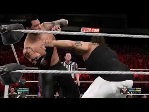 WWE 2K15 My Career - vs Bray Wyatt Feud Ends at Elimination Chamber; Brock Lesner Attacks! - S05E08