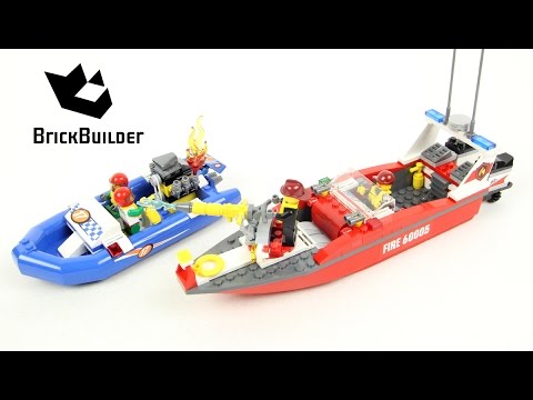 Vidéo LEGO City 60005 : Le bateau des pompiers