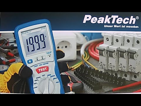Schleifenwiderstand und Netzimpedanz messen mit PeakTech2715