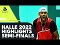 Medvedev Takes On Otte; Hurkacz Battles Kyrgios | Halle 2022 Semi-Final Highlights